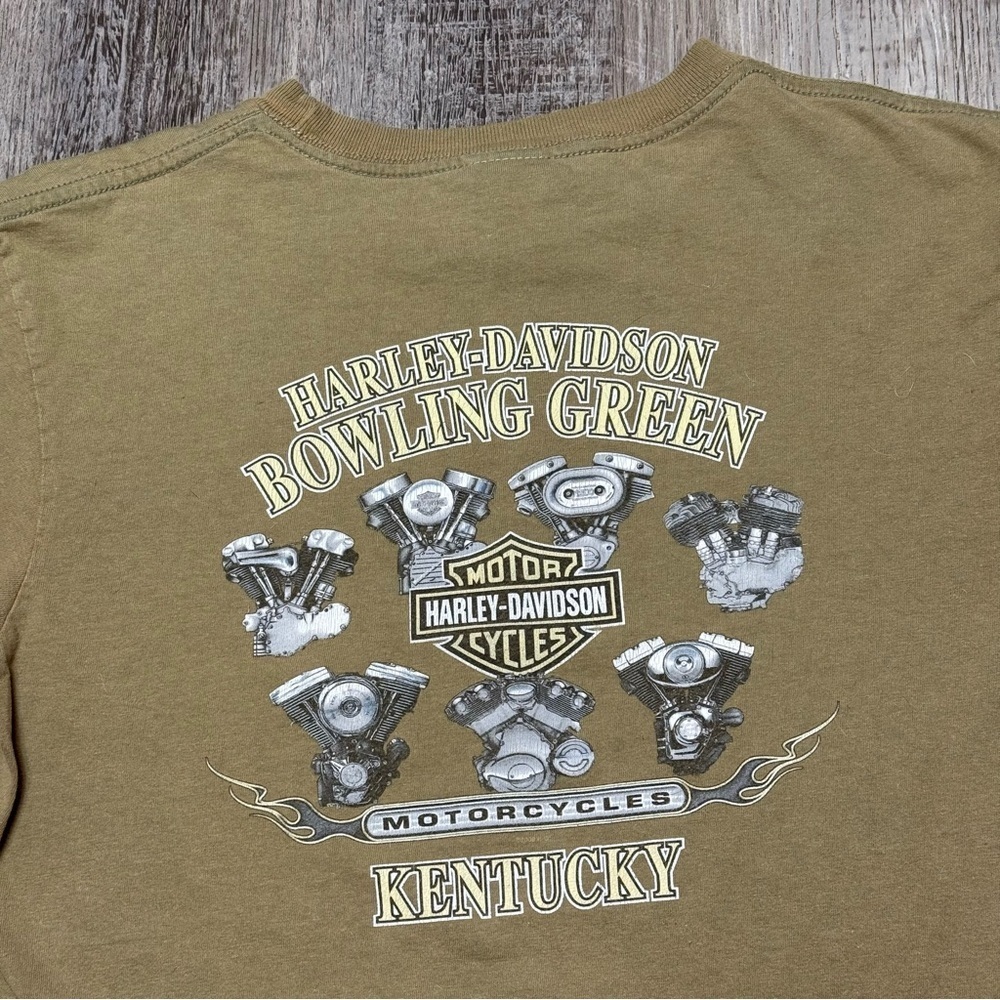 Harley-Davidson Kentucky Olive Graphic T-Shirt y2k Men’s M